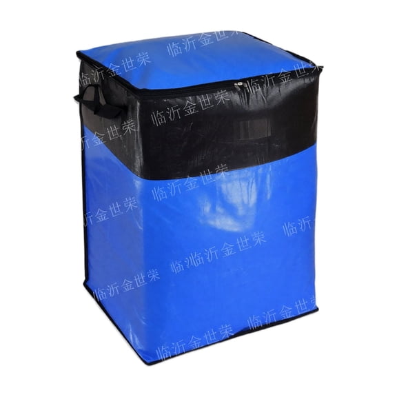 Extra Large Moving Bags with Strong Zippers & Carrying Handles, Waterproof Durable Clothes Storage Bags, Space Saving Oversized Storage Bag Organizer for Moving, Traveling, Blue