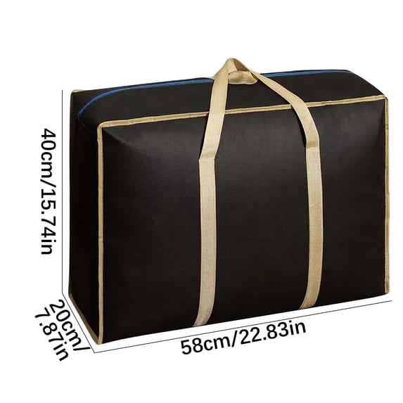 Extra Large Moving Bags for Storage, Heavy Duty Clothes Quilt Luggage Packing Bags Spun Fabric, Organizing Supplies for Home Dorm