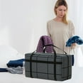 thumbnail image 1 of Extra Large Moving Storage Bag with Handles, Waterproof Heavy Duty Woven Packing Tote for Clothes, Blankets, Quilts and Travel Luggage Organization (Black, 100x50cm), 1 of 8