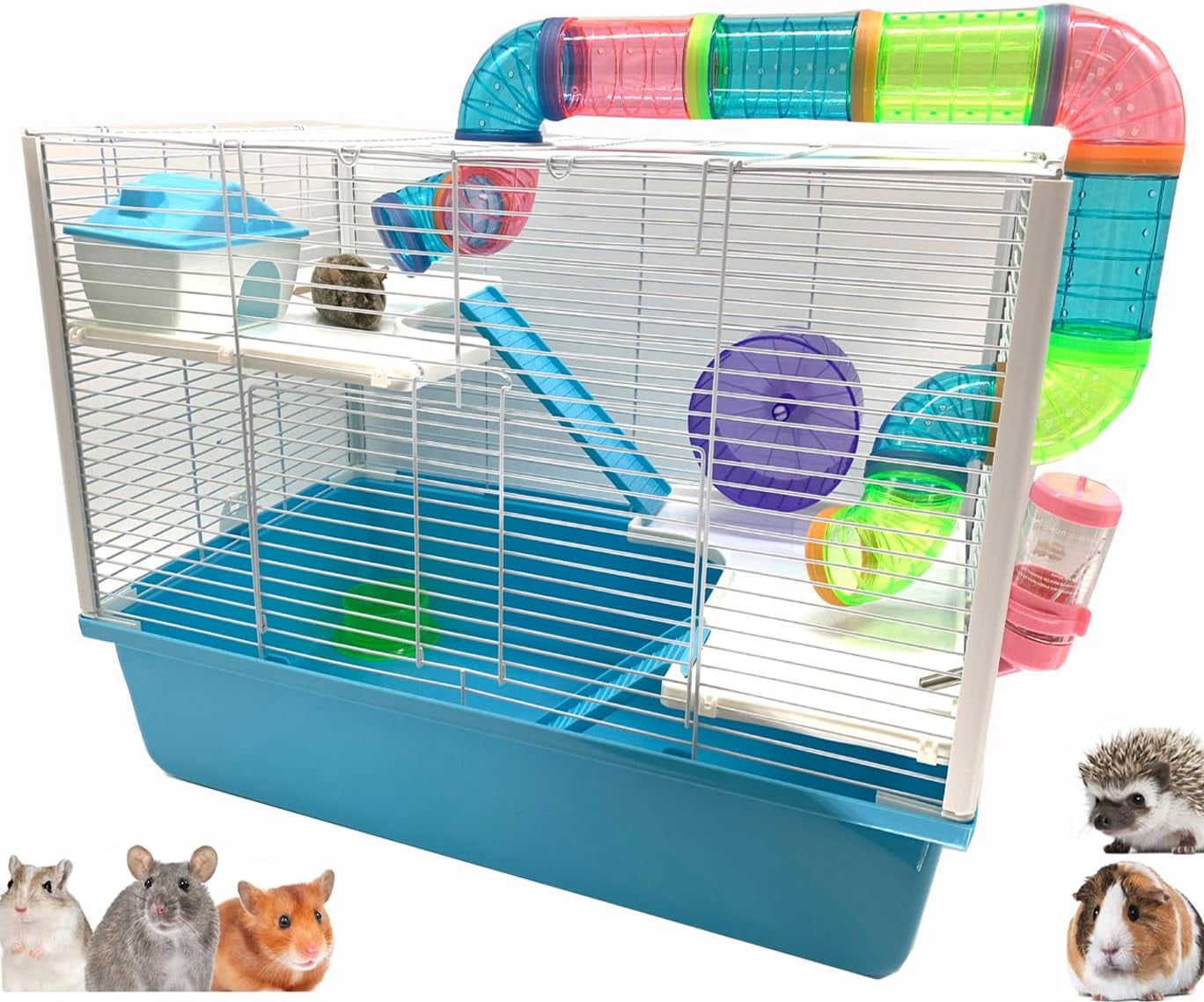 Image showcasing Extra Large Multi-Floors Expandable and Customizable Hamster Mansion ...
