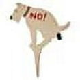 thumbnail image 1 of Extra Large No Pooping On Grass! Dog Sign (Cast Iron) (WHITE), 1 of 1