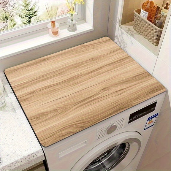 Extra Large Non-Slip Mat for Washer & Dryer Top, Size: 23.6 x 23.6 Inches. Multi-use appliance pad & drying mat