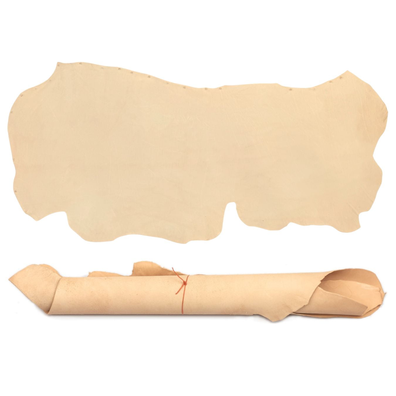 Extra Large Oak Cowhide Sides Leather Hides - A Grade B Grade 25-30 Square Feet