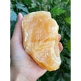 thumbnail image 1 of Extra Large Orange Calcite Rough Natural Stones, Jumbo Raw Calcite Orange Crystals (1-2 Pounds), 1 of 9