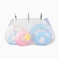 thumbnail image 1 of Extra Large Outdoor Hanging Pool Storage Bag Heavy Duty Mesh Net Organiser for Inflatable Floats Toys and Sports Balls with Fence Hooks, 1 of 7