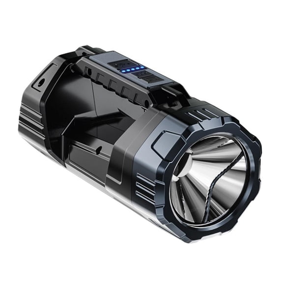 Extra Large Outdoor Solar Flashlight with 1000 Lumens, Soft Light, Warning Light, Long Range, IP65 Waterproof for Family Use and Outdoor Adventures