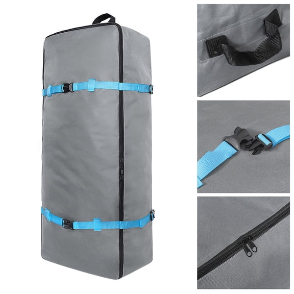 Extra Large Outdoor Storage Bag with Compression Straps, Durable Oxford Cloth Travel Duffel for Camping Gear Inflatable Boats, Heavy-Duty Carry Case for Tent Sleeping Bag