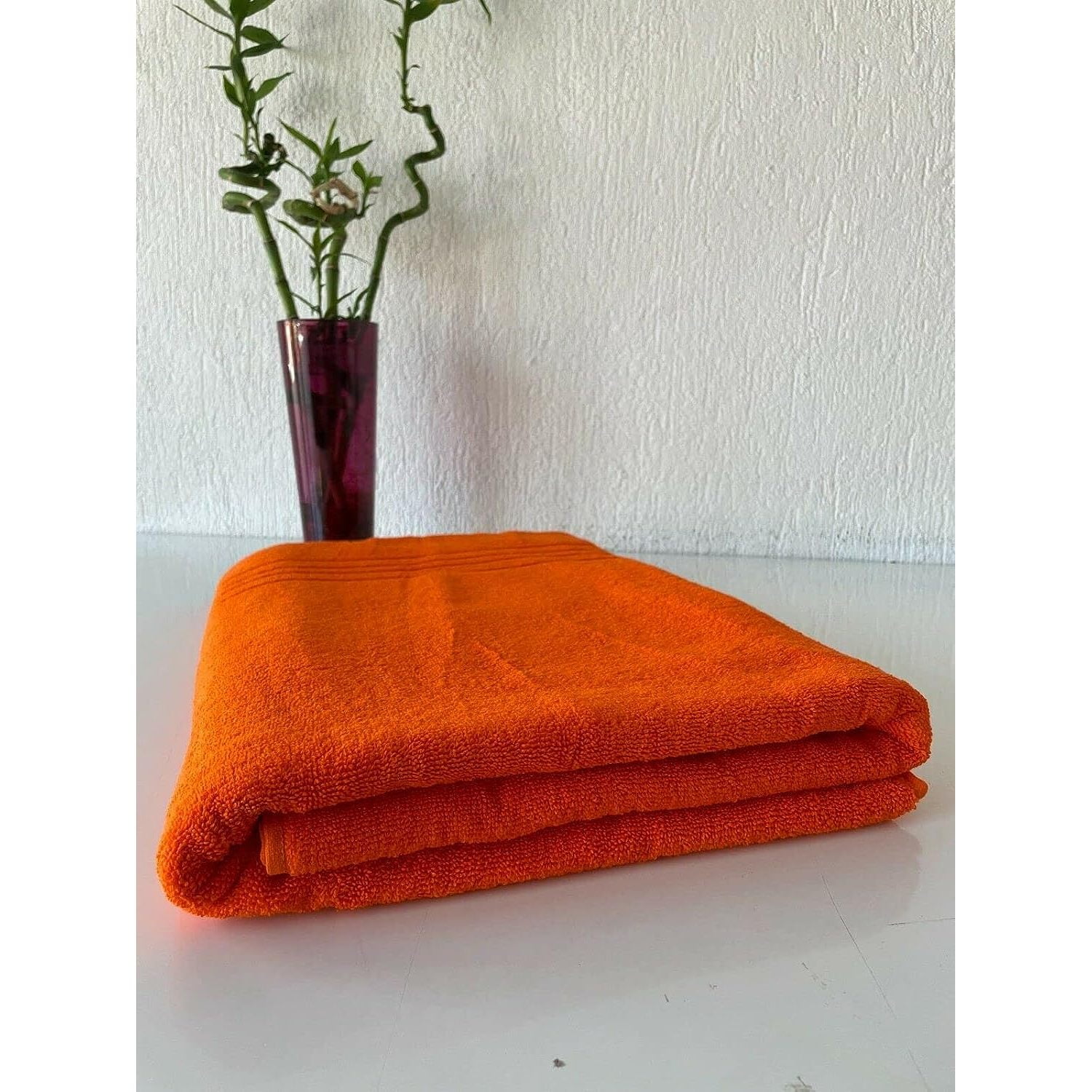 Extra Large Oversized Bath Towels,100 Cotton Turkish Towels, Orange