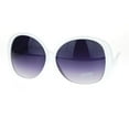 thumbnail image 1 of Extra Large Oversized Curved Drop Temple Womens Butterfly Fashion Sunglasses White Smoke, 1 of 3