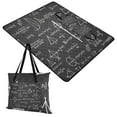 thumbnail image 1 of Extra Large Picnic Beach Blanket Waterproof Sand Proof Portable Outdoor Mat Mathematics Blackboard 60x80, 1 of 9