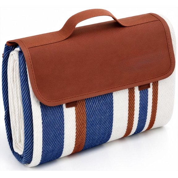 Extra Large Picnic Blanket 60" x 60", Waterproof Outdoor Mat with Soft Dual-Layer, Foldable Travel Rug for Beach Camping Lawn Park