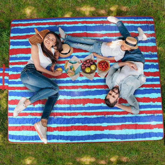 Extra Large Picnic Blanket Waterproof Lightweight Portable Mat for Family Camping, 2.7 lb