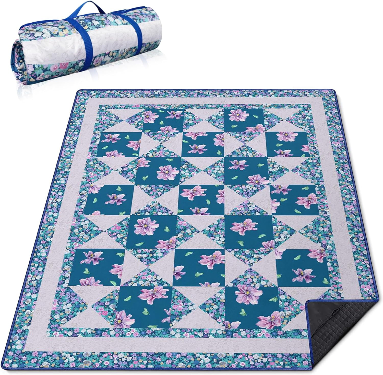 Lark Manor™ Extra Large Picnic Blankets Waterproof Foldable (80 "X 80 - View #2