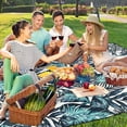 thumbnail image 1 of Extra Large Picnic Blankets Waterproof Foldable (80 "x 80") Beach Blanket Waterproof Sandproof,3-Layer Thicking Mat Outdoor Packable Camping Blanket, 1 of 6