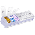 thumbnail image 1 of Extra Large Pill Organizer 2 Times a Day, 7 Day XL Pill Box AM PM ,Weekly Pill Case Twice a Day, Oversized Daily Medicine Container for Vitamins (Purple), 1 of 6