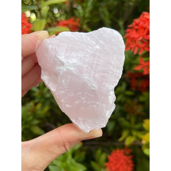 Extra Large Pink Calcite Calcite Rough Natural Stones, Raw Calcite Pink Crystals (0.25-0.5 Pounds)