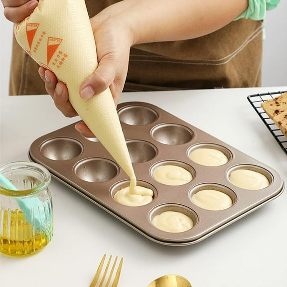 Extra Large Piping Bags 100Pcs & 16 Inches Thickened Disposable Clear Plastic Icing Piping Bags Food Grade Cake Decorating Bags for Extra Thick Pastry Bags Disposable S Size