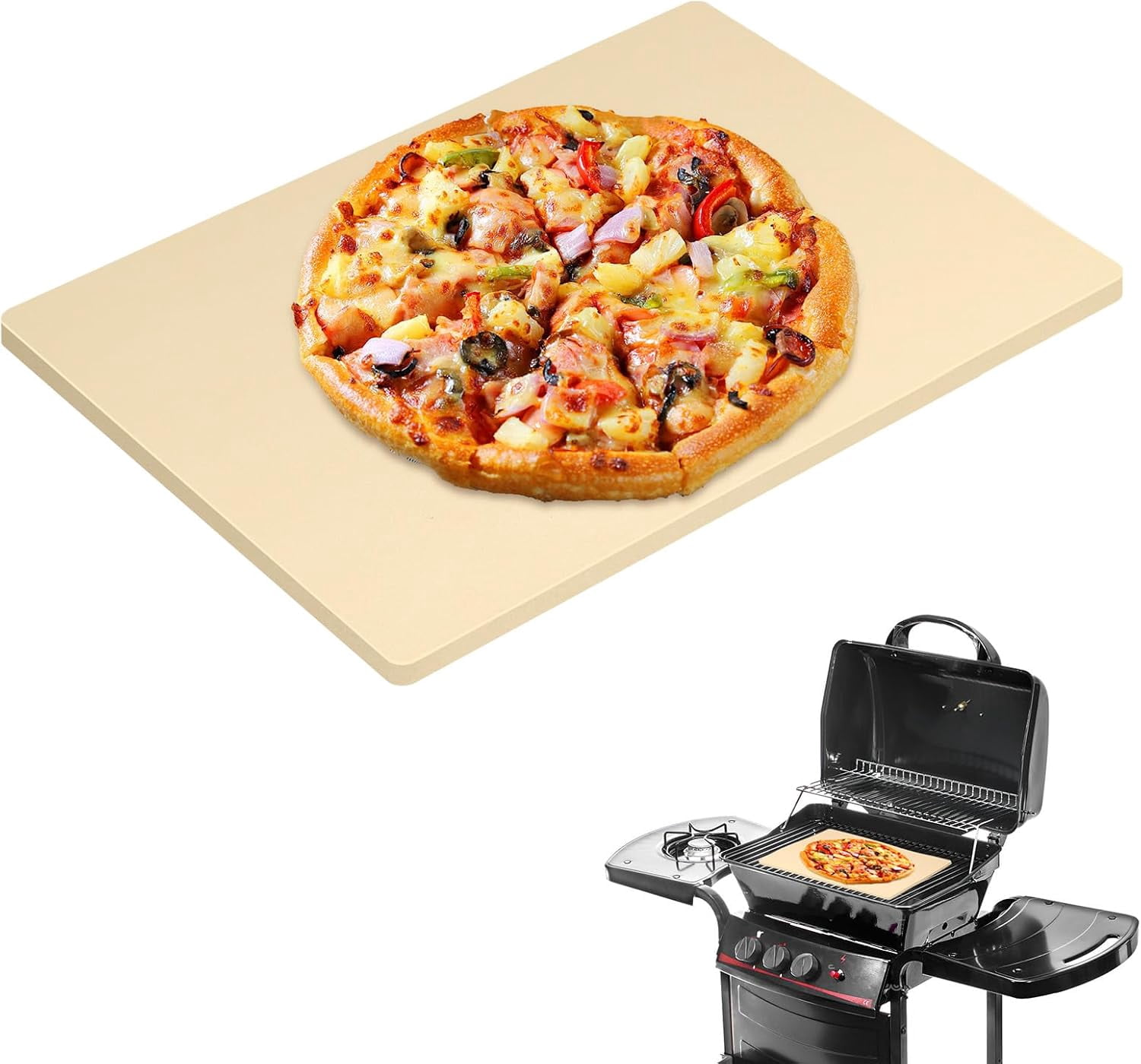 Large Rectangular Stone Extra Large Pizza Stone 24