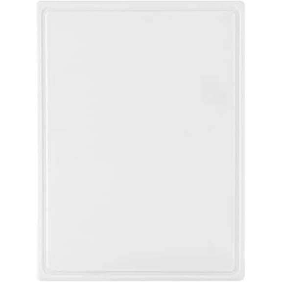 Extra-Large Plastic Cutting Board, 15x20 Inch Dishwasher-Safe Chopping Board with Juice Groove, Non-Slip Surface, Durable, White
