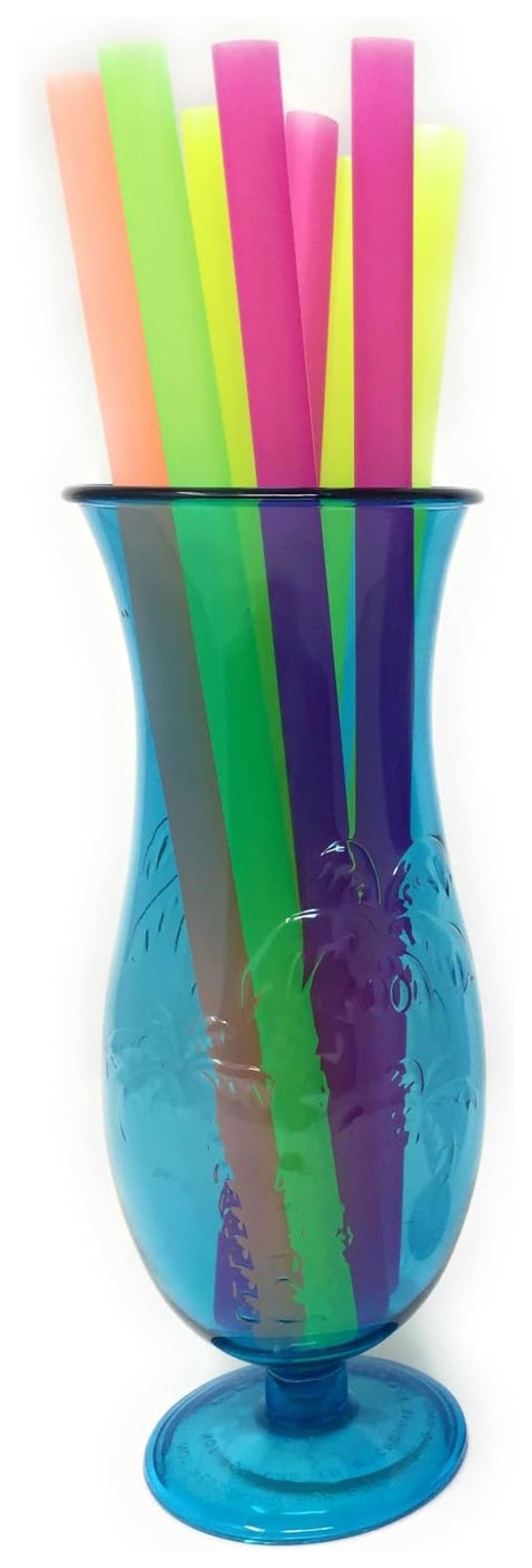 Extra Large Plastic Straws, Great for Smoothies, Extra Wide Straws With