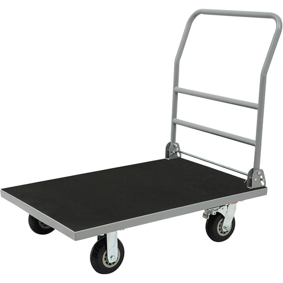 Extra Large Platform Truck Cart 35.43*23.62In Heavy Duty Push Cart 998kg/2200lbs Foldable Flat Cart Hand Trucks for Moving Bulky Oversized Heavy Items