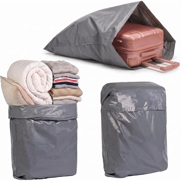 Extra Large Poly Mailers 2436, 5 Pack, Waterproof Self-Seal Plastic Shipping Bags, Heavy Poly Mailing Envelopes with Strong Adhesive for Clothing, Blankets, Coats, Small Business Packaging & St