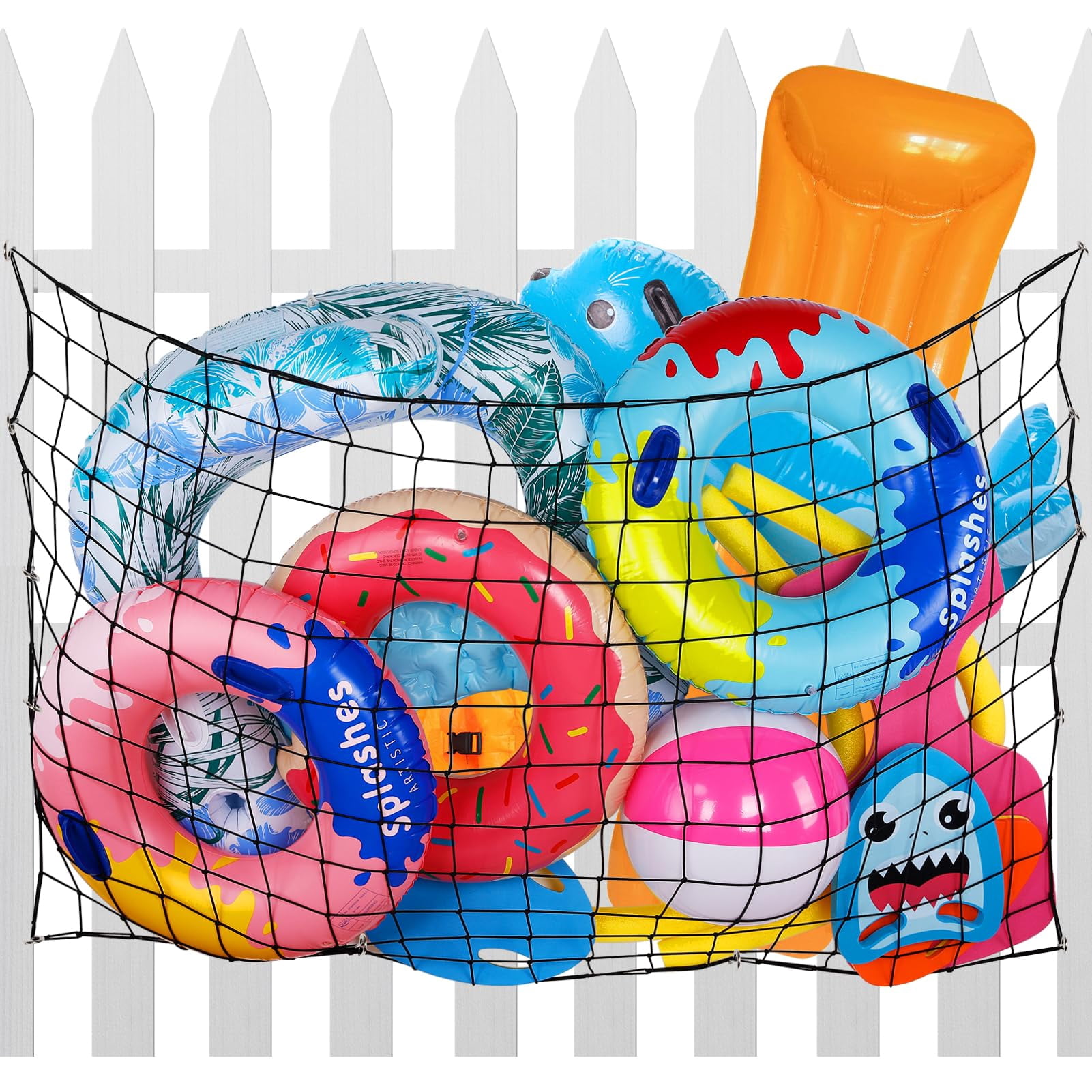 Large Storage Raft Extra Large Pool Toy Float Storage Net - 71 * 47in Hanging Heavy-Duty ...