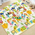 thumbnail image 1 of Extra Large Portable Baby Play Mat(79"×71" x0.6" Thickened Version), Foam Foldable Floor Crawling Mat with Reversible Double-Sided Patterns, Waterproof Anti-Slip, Indoor, Outdoor, 1 of 17