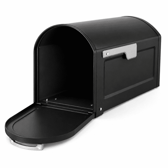 Extra Large Post Mount Mailbox, Galvanized Steel Curbside Mailbox with Magnetic Door Closure