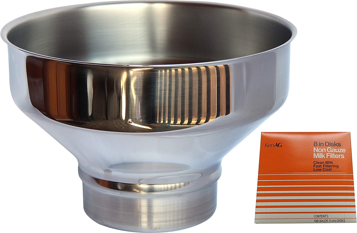 Extra Large Stainless Steel Strainer with Filter Combo