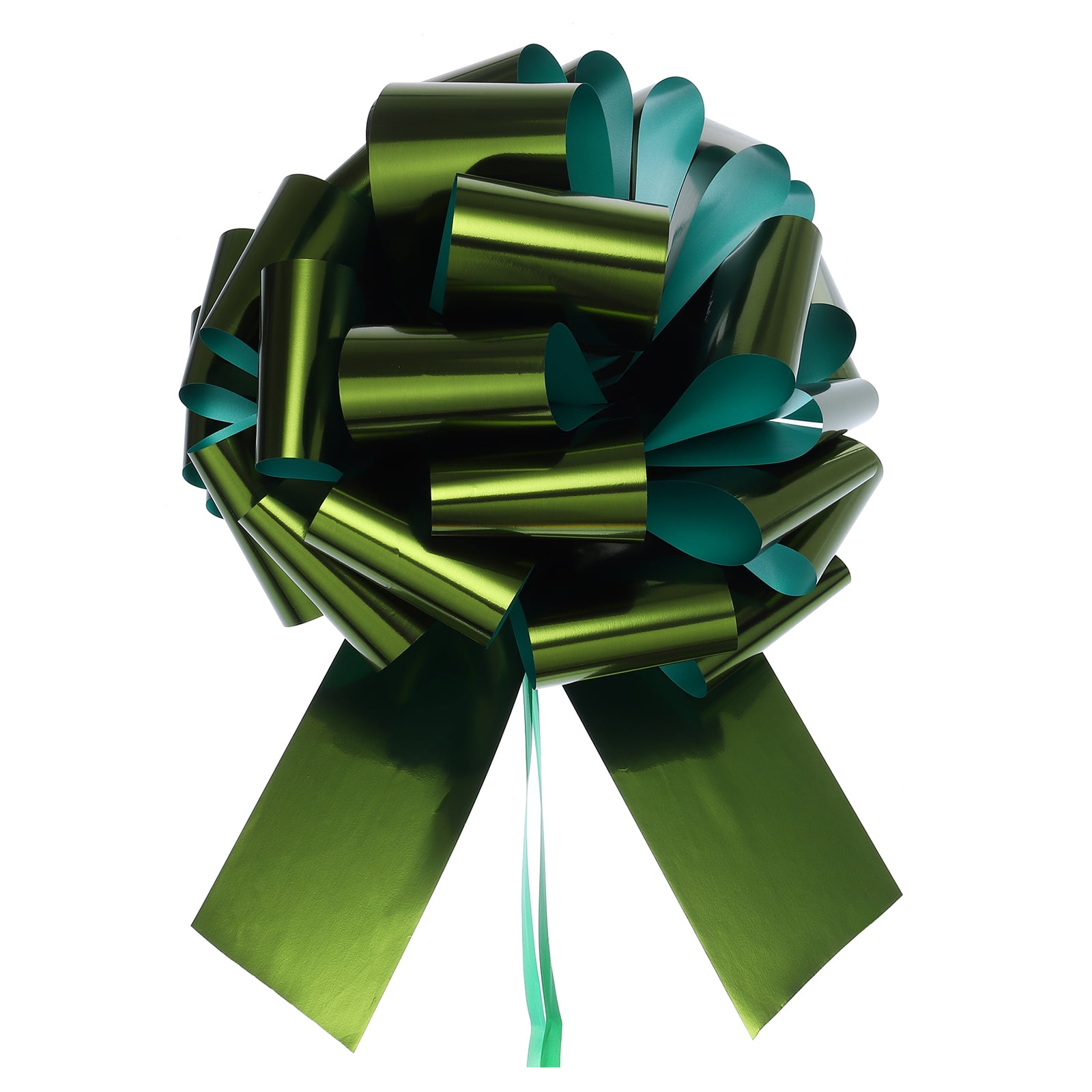 Extra Large Pull Bow Car Gift Wrapping Bows Ribbon for Wedding Car Baskets Presents Christmas Big Gift Bow Lawn Green 12 inch