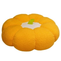 Extra Large Pumpkin Floor Cushion - 18" Soft Plush Halloween & Thanksgiving Seat Pillow for Living Room, Bedroom, Nursery & Seasonal Home Decor