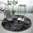thumbnail image 1 of Extra Large Queen Size Fluffy Shag Area Rugs, Non-Slip Luxury Soft Plush Rug, Modern Style Washable Round Carpet for Bedroom, Living Room, Nursery Tie-dye Colorful, 1 of 8