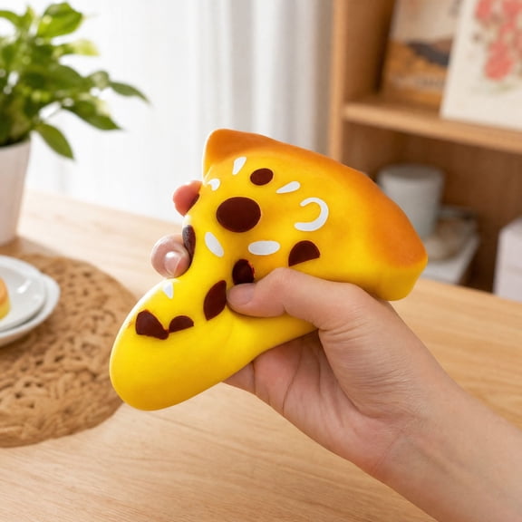 Extra Large Realistic Pizza Slice Model, Soft PU Foam Jumbo Pizza Toy, Simulation Food Prop for Kids Pretend Play, Display & Party Decor