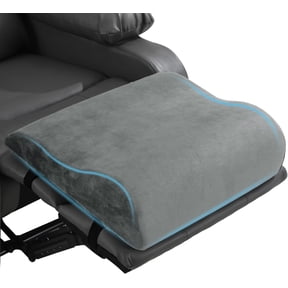 Extra Large Recliner Leg Pillow, Foam Foot Rest Cushion Wave Shape Recliner Footrest Extender, Multi Purpose Back & Lumbar Support Pillow for Bed, Sofa Couch, (Light Grey)