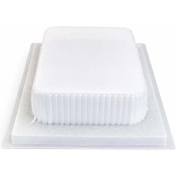 Extra Large Rectangular Gelatin Mold - Molde Rectangular para Gelatina - 6L Plastic Jello Mold for Gelatin & Cold Desserts - Made in Mexico