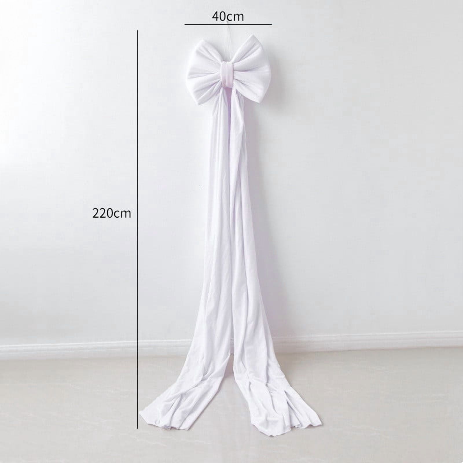 Extra Large Red Bow Christmas Tree Topper – 117cm Satin Ribbon Bow with ...