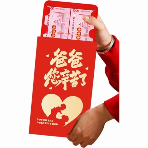 Extra Large Red Envelope With Gold Foil For Chinese New Year Cash Gifts