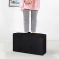thumbnail image 1 of Extra Large Reinforced Fabric Moving Bag - 31.5x17.71x9.84in Water-Repellent Clothes Storage with Heavy-Duty Metal Zipper and Sturdy Handles for Quilts, Blankets, Bedding, 1 of 6