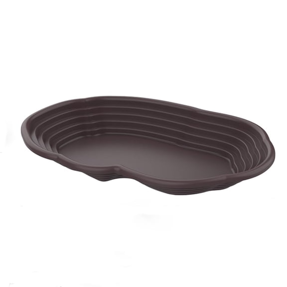 Extra Large Reptile Bathing Pool,Feeding Dish,with Ramp Aquarium Ornament for Gecko,Turtle,Lizard