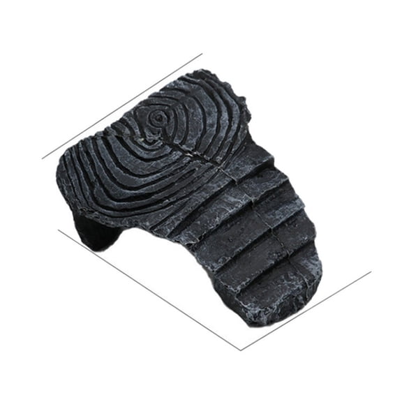Extra Large Resin Reptile Hideouts Cave Habitat Decor for Reptiles, Amphibians, Fish Tanks and Gecko, Leopard (Small)