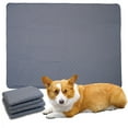 thumbnail image 1 of Extra Large Reusable Dog Mat for Floor, Non-Slip Washable Pee Pads for Dogs, Fast Absorbent Pet Whelping Pads, Puppy Playpen Mat for Incontinence, Housebreak, Crate(L,Gray), 1 of 3