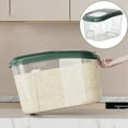 thumbnail image 1 of Extra Large Rice Container Airtight Food Storage Containers Food Storage Containers With Lids For Rice Baking Rice Dispenser/ Small White Kitchen Rice Bucket, 1 of 9