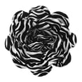 thumbnail image 1 of Extra Large Rose Flower Brooches, 8.3 Inch Lapel Pins Dainty Satin Fabric Big Camellia Oversized Brooch Pin [21cm, Black White], 1 of 7