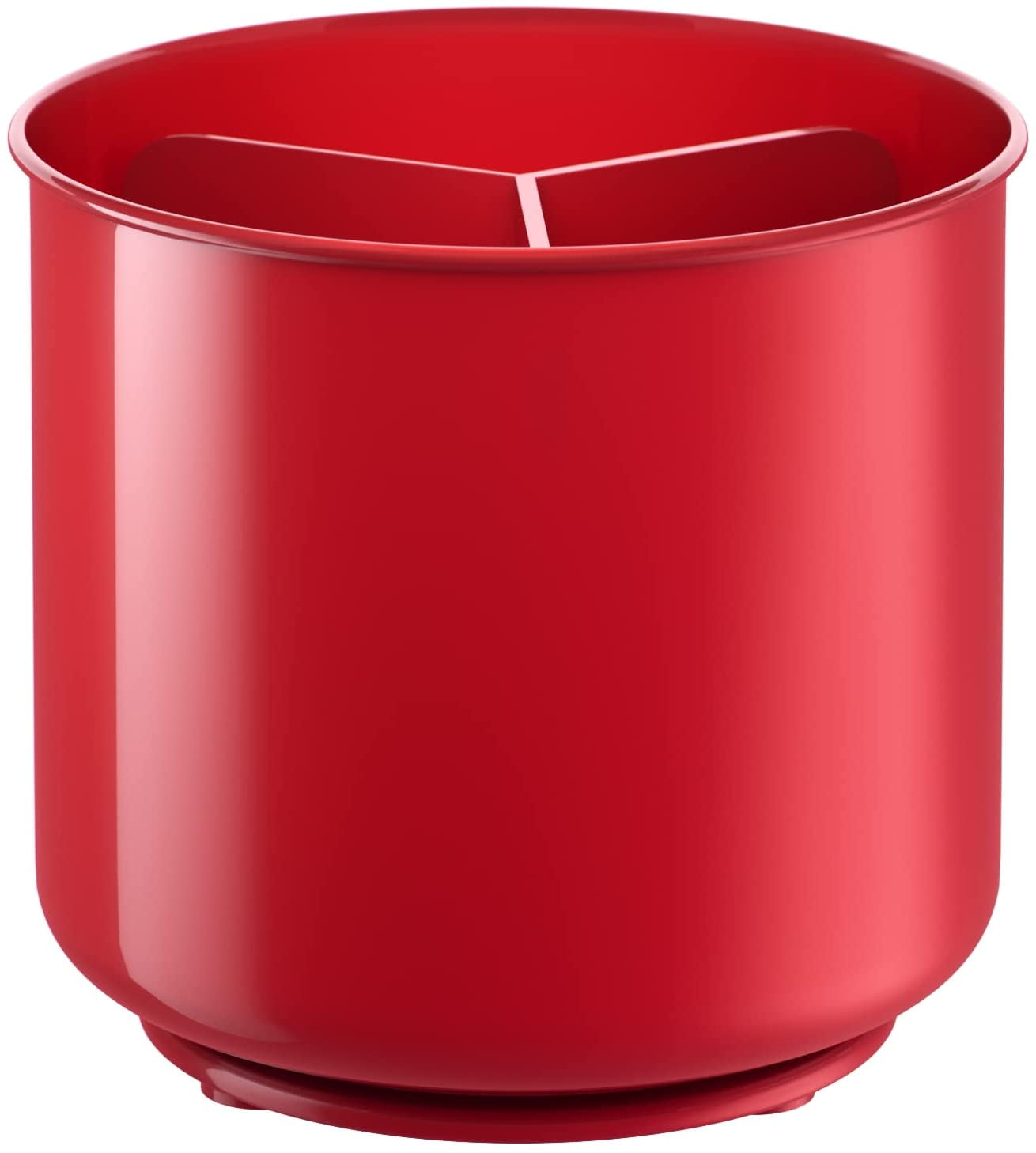 Extra Large Rotating Red Utensil Holder with Sturdy No-Tip Weighted ...