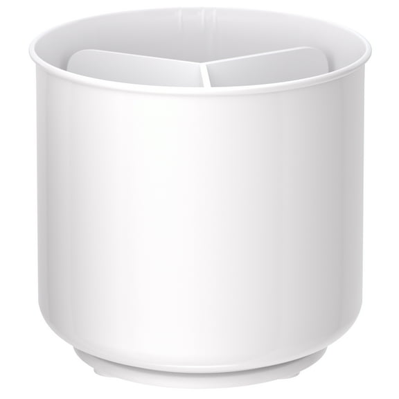 Extra Large Rotating Utensil Holder Caddy with Sturdy No-Tip Weighted Base, Removable Divider by Cooler Kitchen
