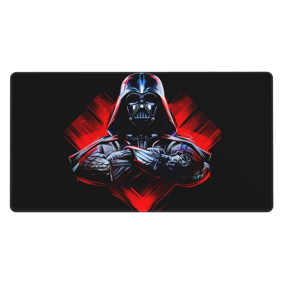 Extra Large Rubber Mouse Pad 15.8x29.5 in Darth Vader Non-Slip Mouse Pad-Portable Desk Pad For Laptop Computer Gaming Office And Home Accessories