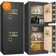 thumbnail image 1 of Extra Large Safe Box, 17.3 Cubic Feet Heavy Duty Big Safe with Security Double Key Lock & Seperate Lock Box, 1 of 14