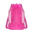 thumbnail image 1 of Extra-Large Sand-Resistant Beach Backpack, Mesh Drawstring Pool Toy Storage Bag for Kids, Shell Collecting and Travel Bag for Fitness and Outdoor, 1Pc, 1 of 12