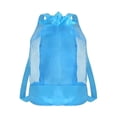 thumbnail image 1 of Extra-Large Sand-Resistant Beach Backpack, Mesh Drawstring Pool Toy Storage Bag for Kids, Shell Collecting and Travel Bag for Fitness and Outdoor, 1Pc, 1 of 12